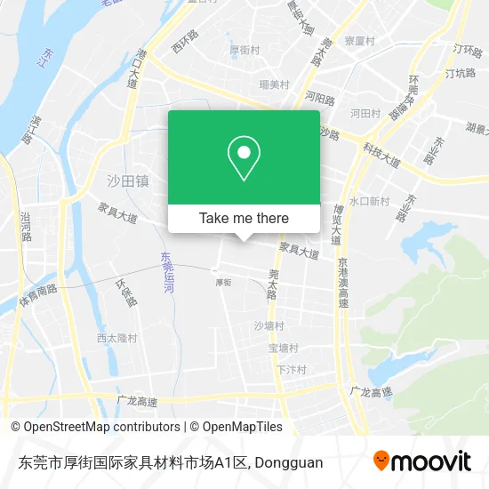 东莞市厚街国际家具材料市场A1区 map