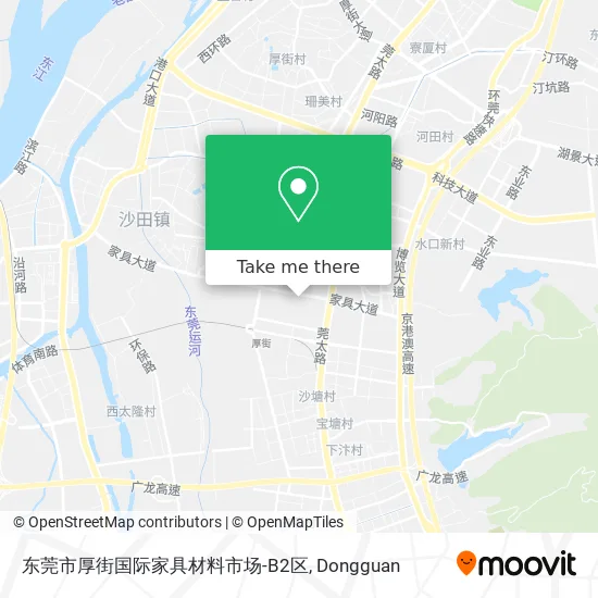 东莞市厚街国际家具材料市场-B2区 map