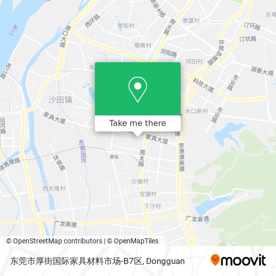东莞市厚街国际家具材料市场-B7区 map