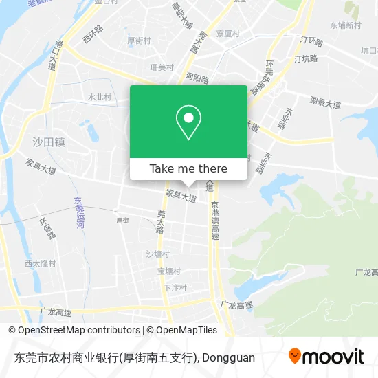 东莞市农村商业银行(厚街南五支行) map