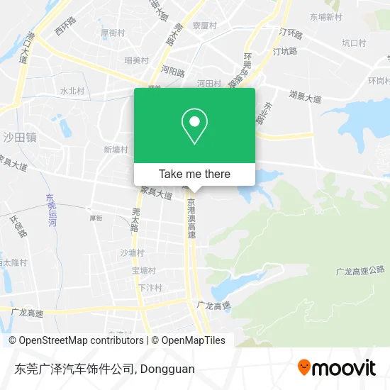 东莞广泽汽车饰件公司 map