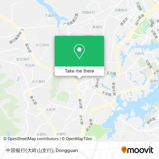 中国银行(大岭山支行) map