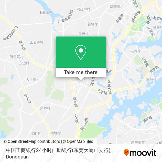 中国工商银行24小时自助银行(东莞大岭山支行) map