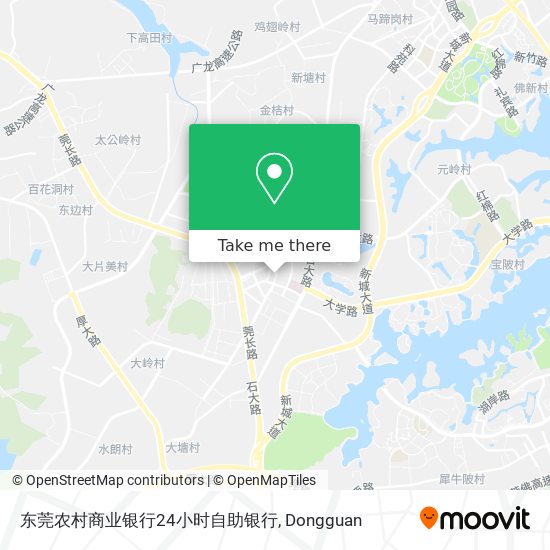 东莞农村商业银行24小时自助银行 map