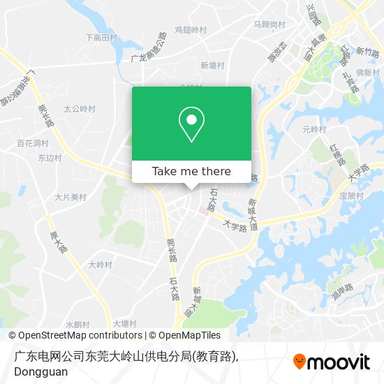 广东电网公司东莞大岭山供电分局(教育路) map