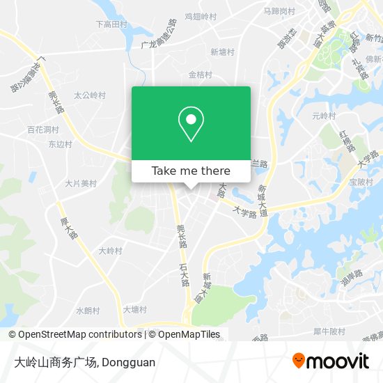 大岭山商务广场 map