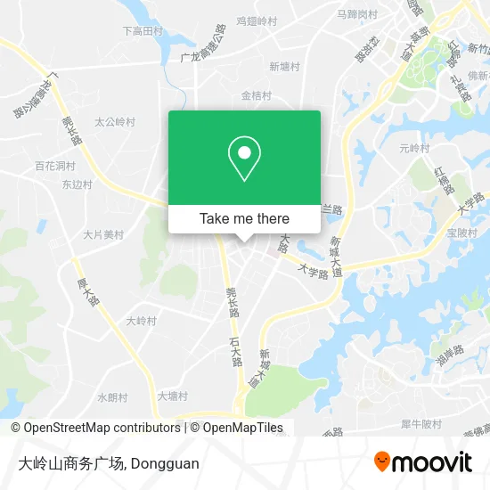 大岭山商务广场 map