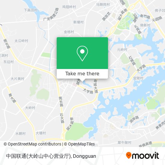 中国联通(大岭山中心营业厅) map