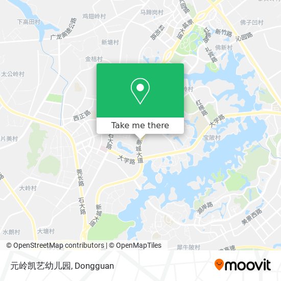 元岭凯艺幼儿园 map