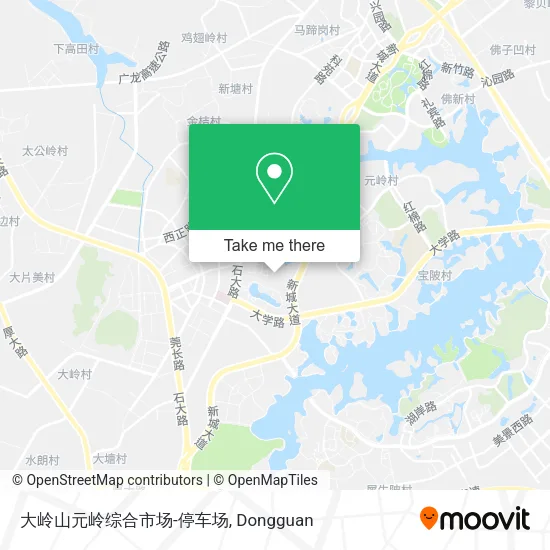 大岭山元岭综合市场-停车场 map