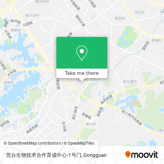 莞台生物技术合作育成中心-1号门 map