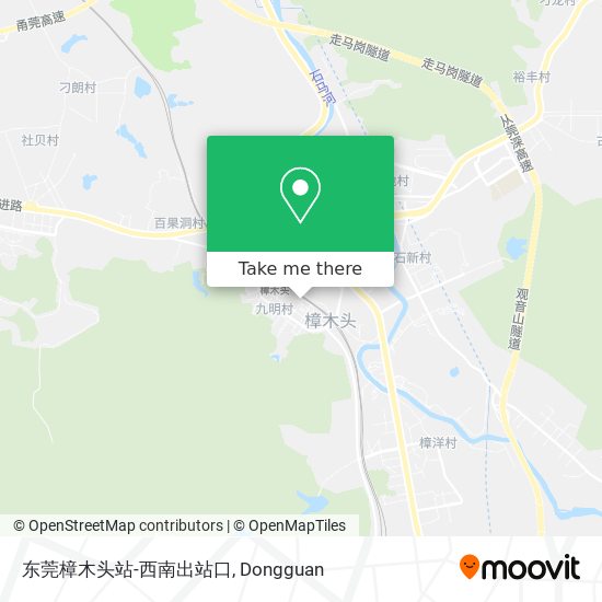 东莞樟木头站-西南出站口 map