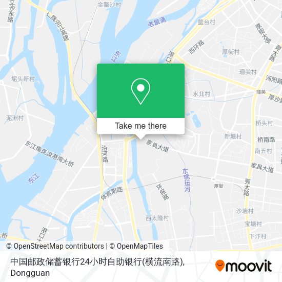 中国邮政储蓄银行24小时自助银行(横流南路) map