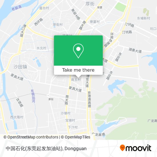 中国石化(东莞起发加油站) map