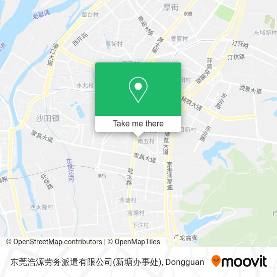 东莞浩源劳务派遣有限公司(新塘办事处) map
