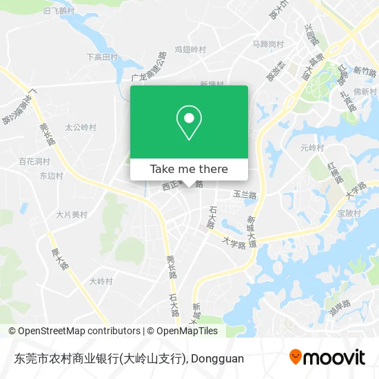 东莞市农村商业银行(大岭山支行) map