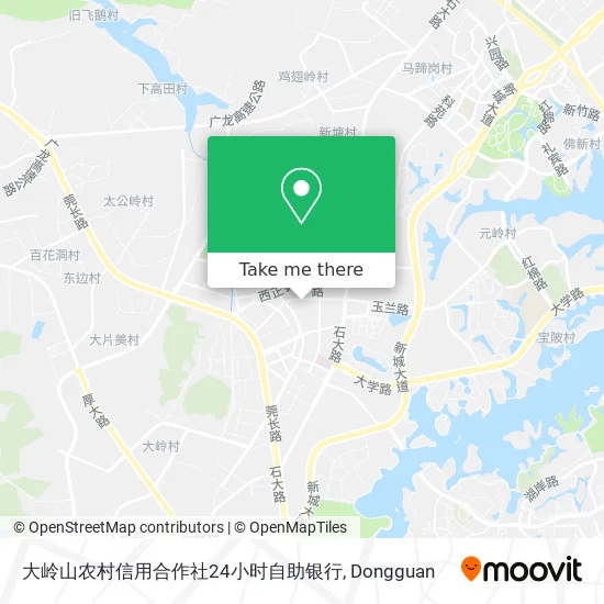 大岭山农村信用合作社24小时自助银行 map