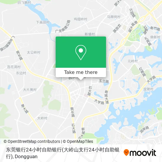 东莞银行24小时自助银行(大岭山支行24小时自助银行) map