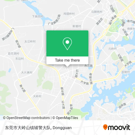 东莞市大岭山镇辅警大队 map