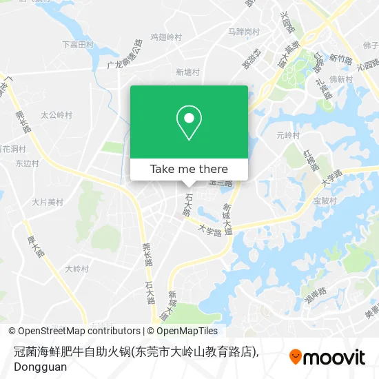 冠菌海鲜肥牛自助火锅(东莞市大岭山教育路店) map