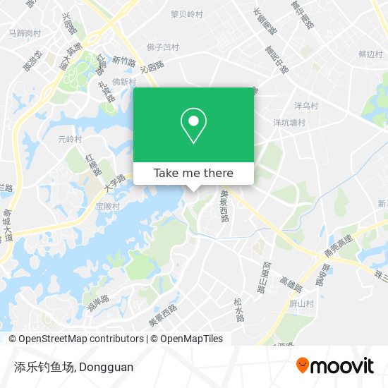 添乐钓鱼场 map