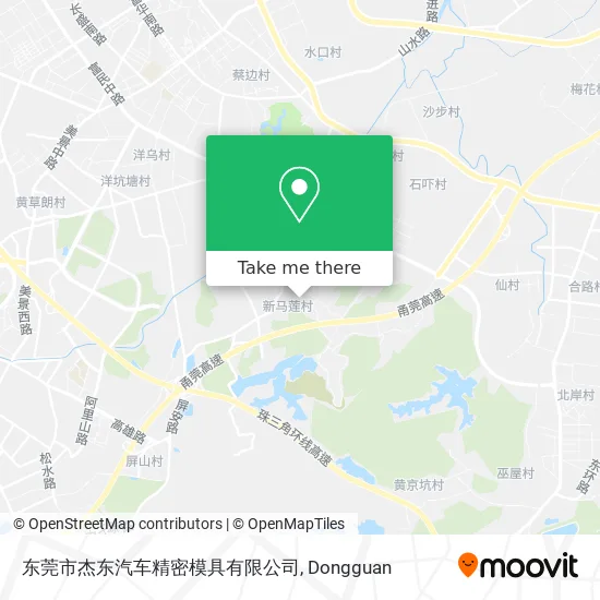 东莞市杰东汽车精密模具有限公司 map