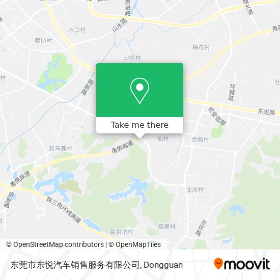 东莞市东悦汽车销售服务有限公司 map