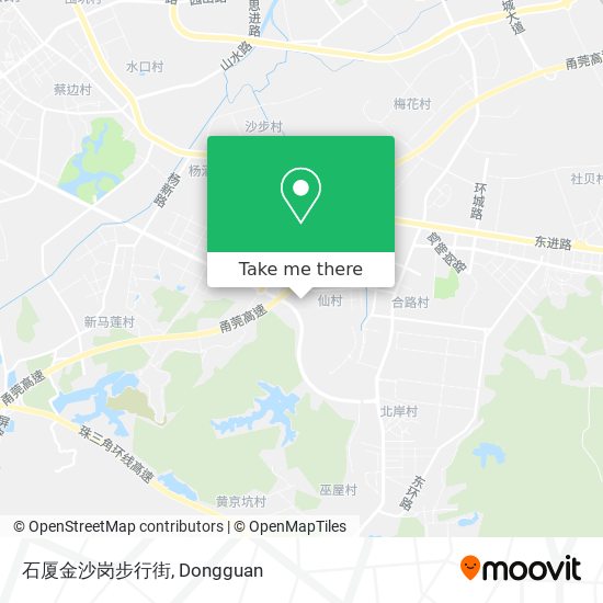 石厦金沙岗步行街 map