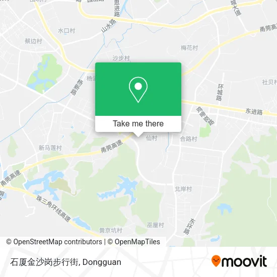 石厦金沙岗步行街 map