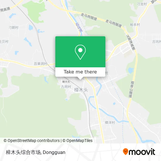 樟木头综合市场 map