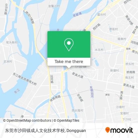东莞市沙田镇成人文化技术学校 map