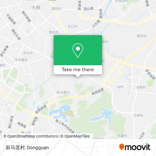 新马莲村 map