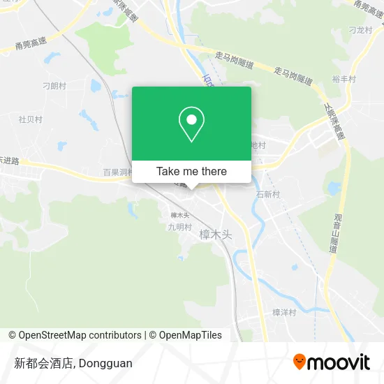 新都会酒店 map