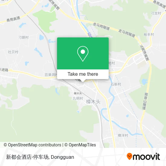 新都会酒店-停车场 map