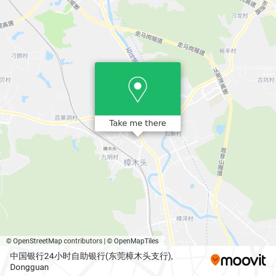 中国银行24小时自助银行(东莞樟木头支行) map