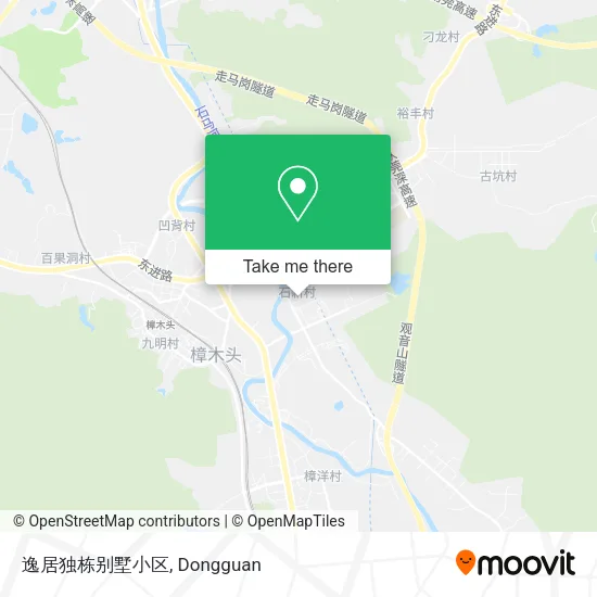 逸居独栋别墅小区 map
