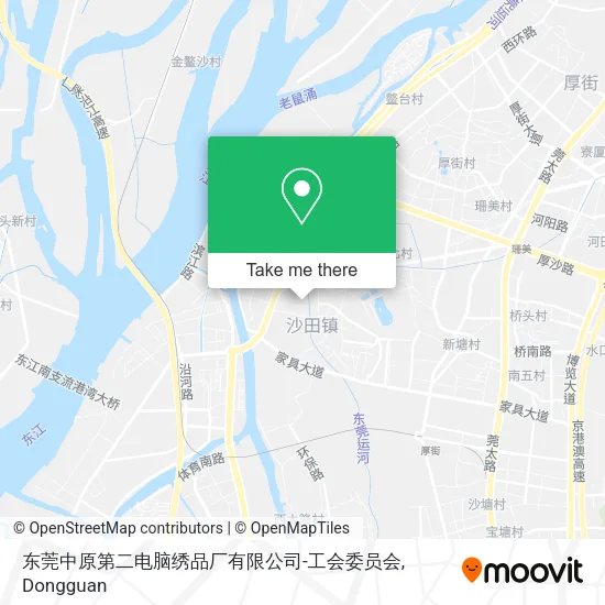 东莞中原第二电脑绣品厂有限公司-工会委员会 map