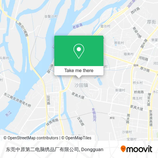 东莞中原第二电脑绣品厂有限公司 map