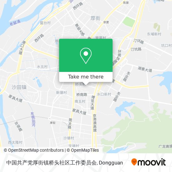 中国共产党厚街镇桥头社区工作委员会 map
