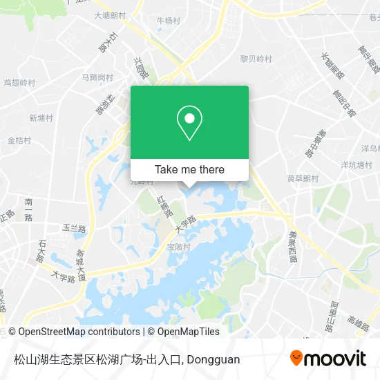 松山湖生态景区松湖广场-出入口 map