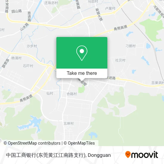 中国工商银行(东莞黄江江南路支行) map