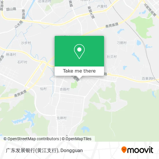 广东发展银行(黄江支行) map