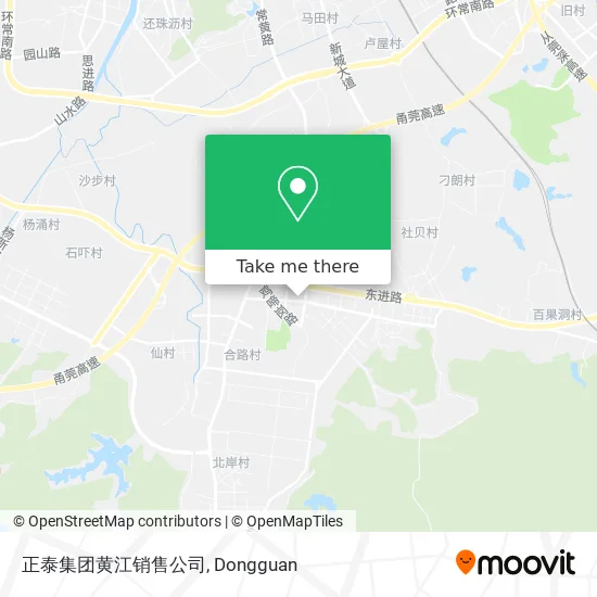 正泰集团黄江销售公司 map