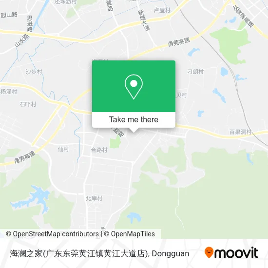 海澜之家(广东东莞黄江镇黄江大道店) map
