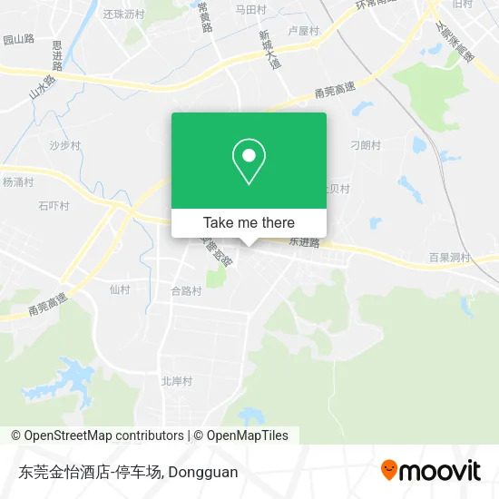 东莞金怡酒店-停车场 map