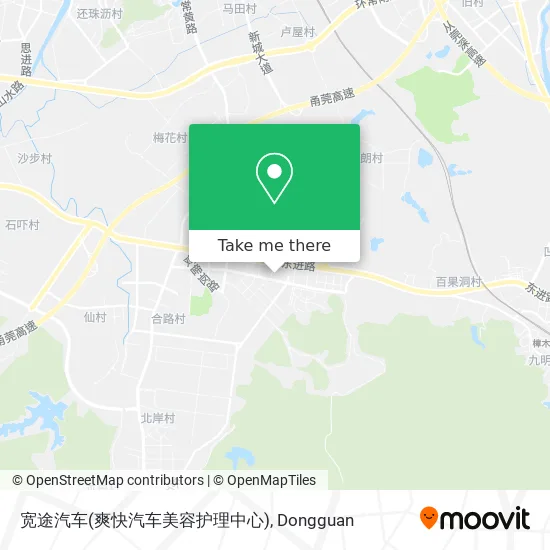 宽途汽车(爽快汽车美容护理中心) map