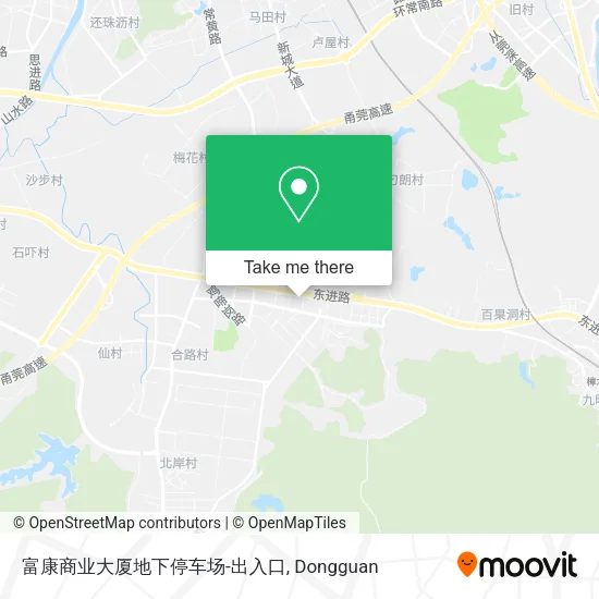 富康商业大厦地下停车场-出入口 map