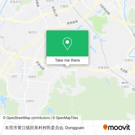 东莞市黄江镇田美村村民委员会 map