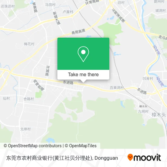 东莞市农村商业银行(黄江社贝分理处) map