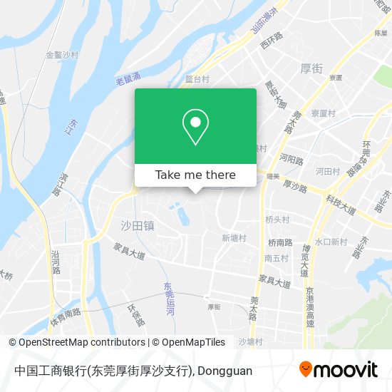 中国工商银行(东莞厚街厚沙支行) map